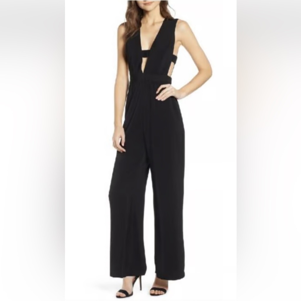 Wayf Black Cut Out Jumpsuit - Picture 3 of 8